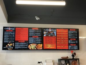 Menu board