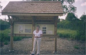 Heather at Heritage Kiosk