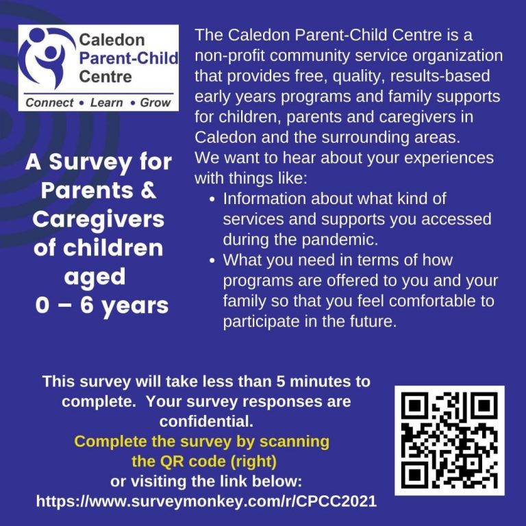 Caledon Parent-Child Centre Wants to Hear from You