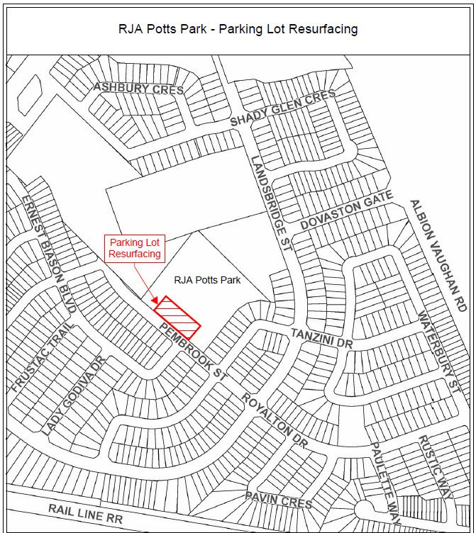 RJA Potts Park – Parking Lot Resurfacing