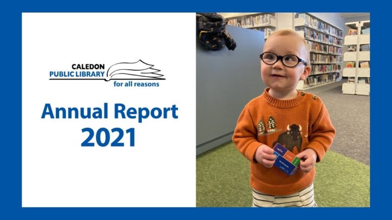 Check Out Caledon Public Library’s 2021 Annual Report Video