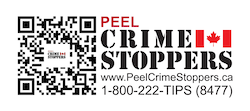 Peel Crime Stoppers logo and QR code
