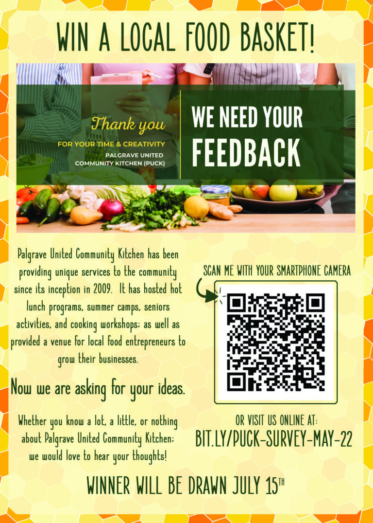 Palgrave United Community Kitchen Launches Survey