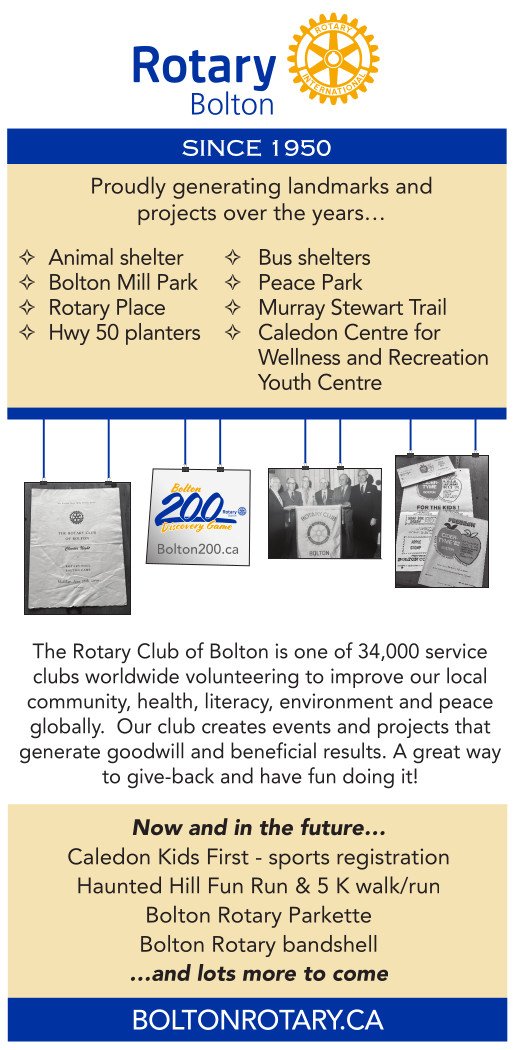 Check Out Community Involvement by Bolton Rotary