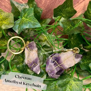 Amethyst keychain