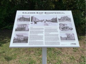 Caledon East Bicentennial plaque
