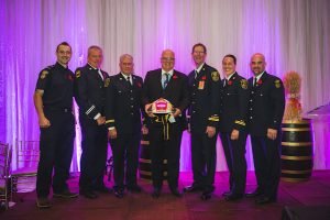 Mayor Thompson with Caledon Fire & EMS