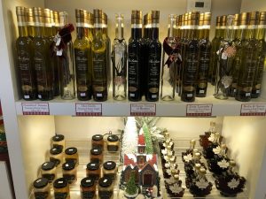 Olive Oils and jars at The Sisters