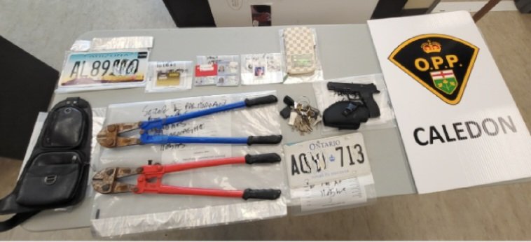 Stolen Vehicle and Other Property Recovered by Caledon OPP Community Street Crime Unit