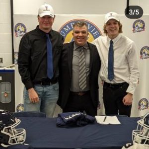 Kieran and Christopher with coach Adrian