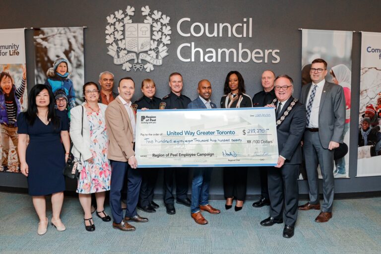Peel Region and Peel Regional Police raise nearly $290,000 for United Way