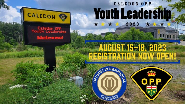 Caledon OPP 2023 Youth Leadership Program