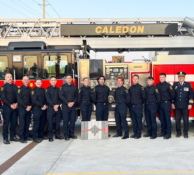 Graduation Ceremony Held for New Volunteer Firefighters