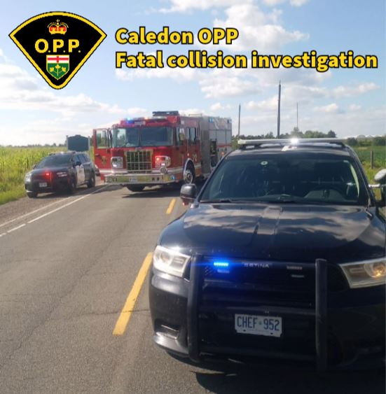 Caledon OPP is Investigating a Fatal Collision on The Gore Road