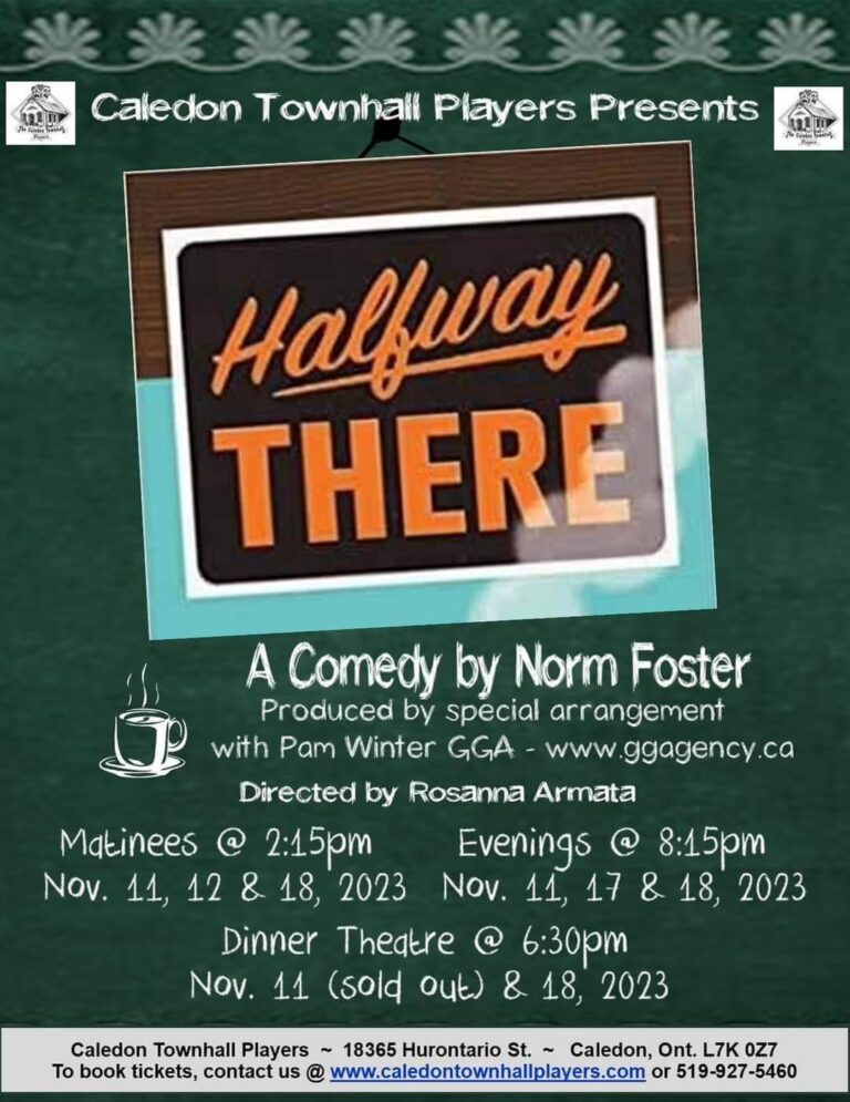 Caledon Townhall Players: ‘Halfway There’ – A Comedy by Norm Foster