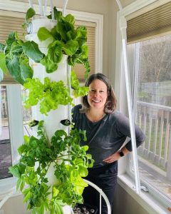 Andrea with her Tower