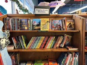 Shelves of books