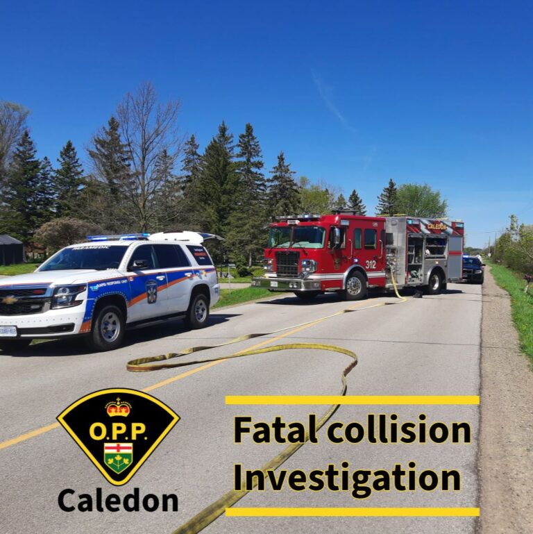 One person deceased following Caledon fatal collision