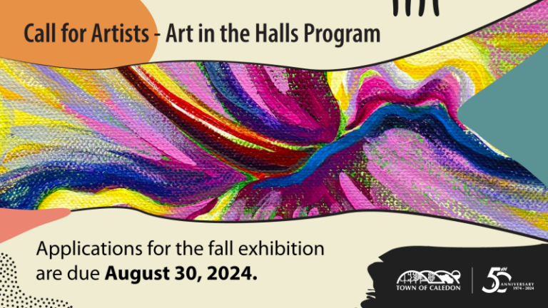 Town of Caledon is calling all artists to get involved for the Art in the Halls fall intake